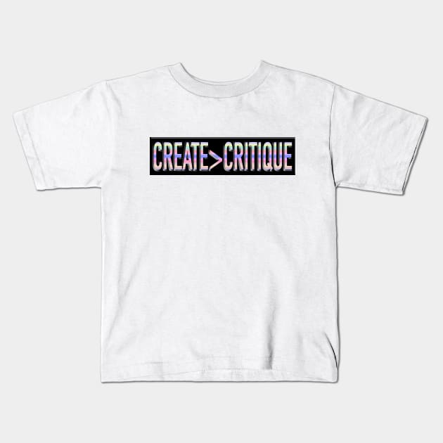 Create > Critique Kids T-Shirt by Nerdpins